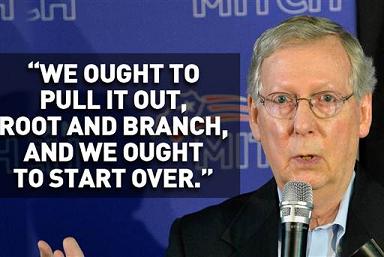 McConnell Obamacare Root and Branch