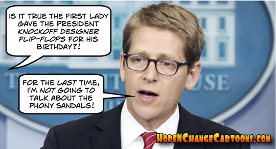 Jay Carney Phony Sandals