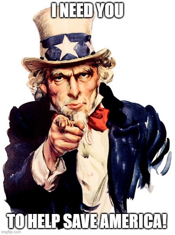 I want you to help save America