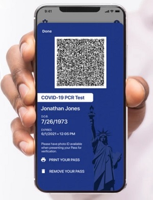 NY COVID vaccine passport 