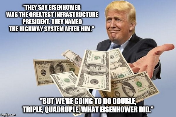 Donald Trump Joe Biden Republicans Democrats infrastructure